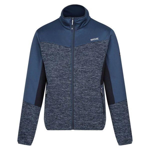 Regatta Mens Coladane VI Marl Full Zip Fleece Jacket - Moonlight Denim Marl / Moonlight Denim Navy