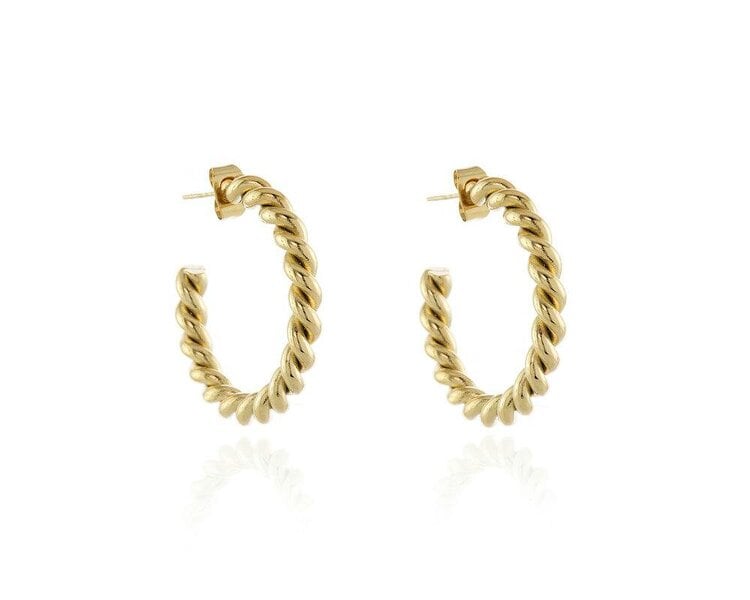 Cachet London Melia Gold Hoop Earrings