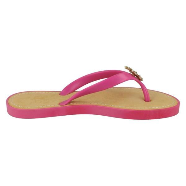 Savannah Ladies Savannah Toe Post Diamante Flower Detail Sandals