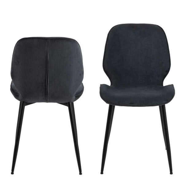 Wyld Haus Set of 4 Larkwood Anthracite Dining Chairs