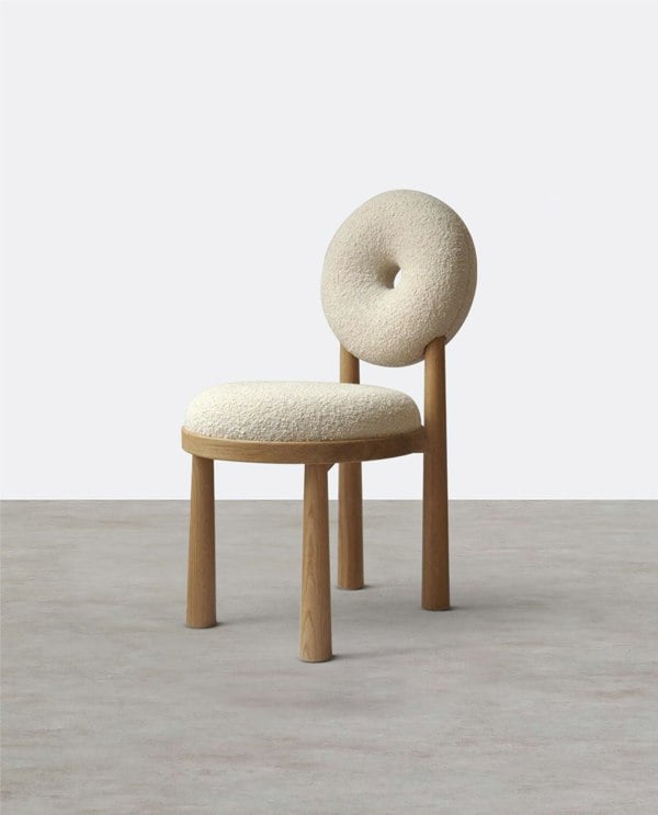 Evelyn Donut Dining Chair, Boucle-Weilai Concept
