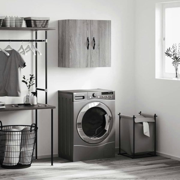 Berkfield Wall Cabinet Grey Sonoma 60x31x60 cm Engineered Wood