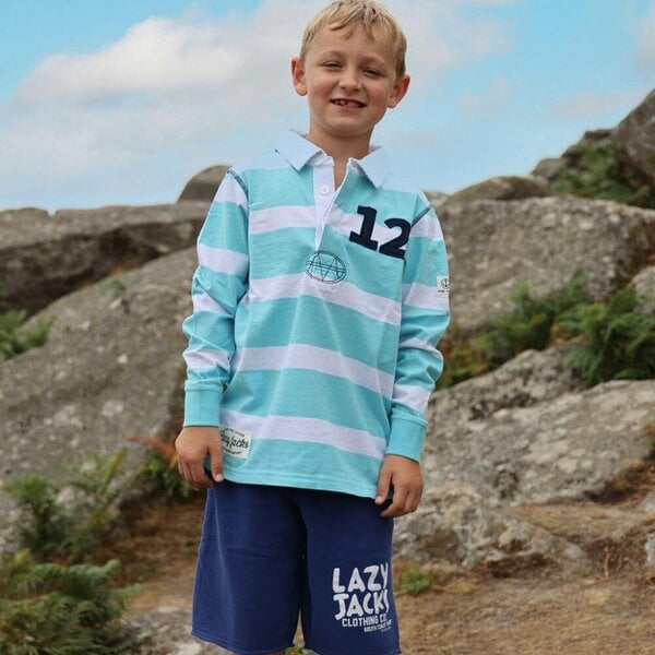 Lazy Jacks LJ78C - Long Sleeve Rugby Top - Spearmint