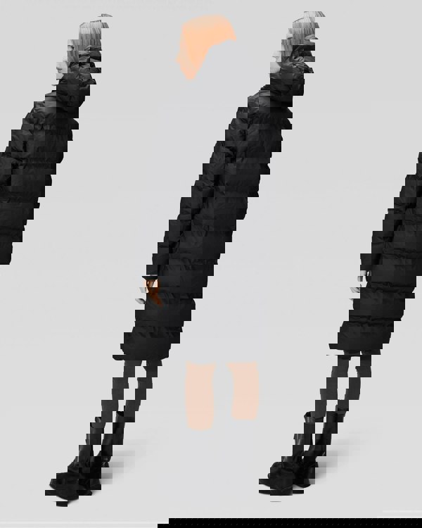 Rains Alta Long Unisex Puffer Jacket - 01 Black