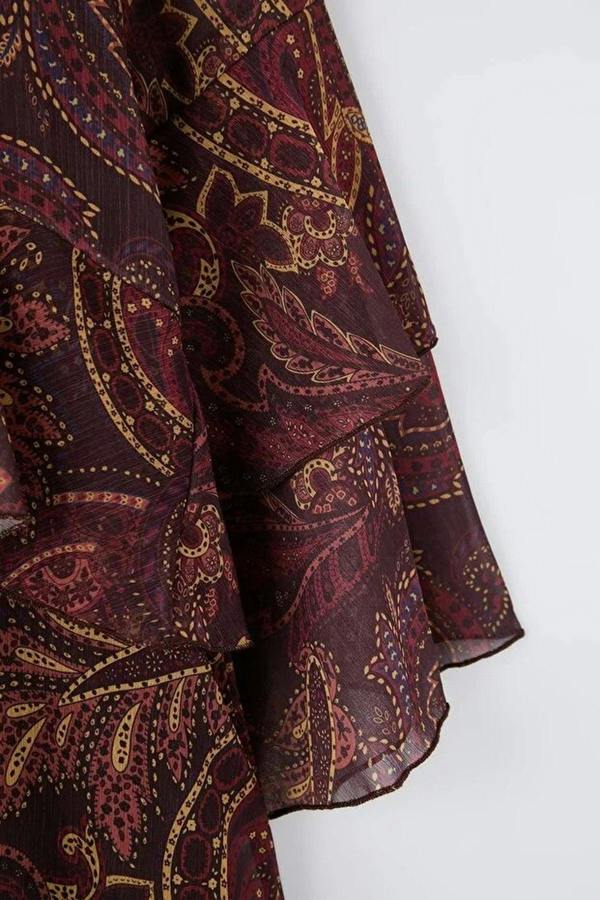 WOVCOR Chiffon Woven Plus Size Dress