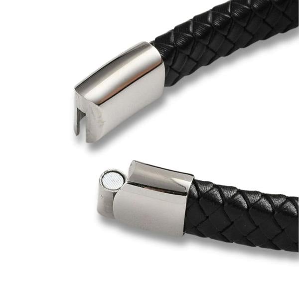 Aye Do Gifts X Men's Black Leather Bracelet