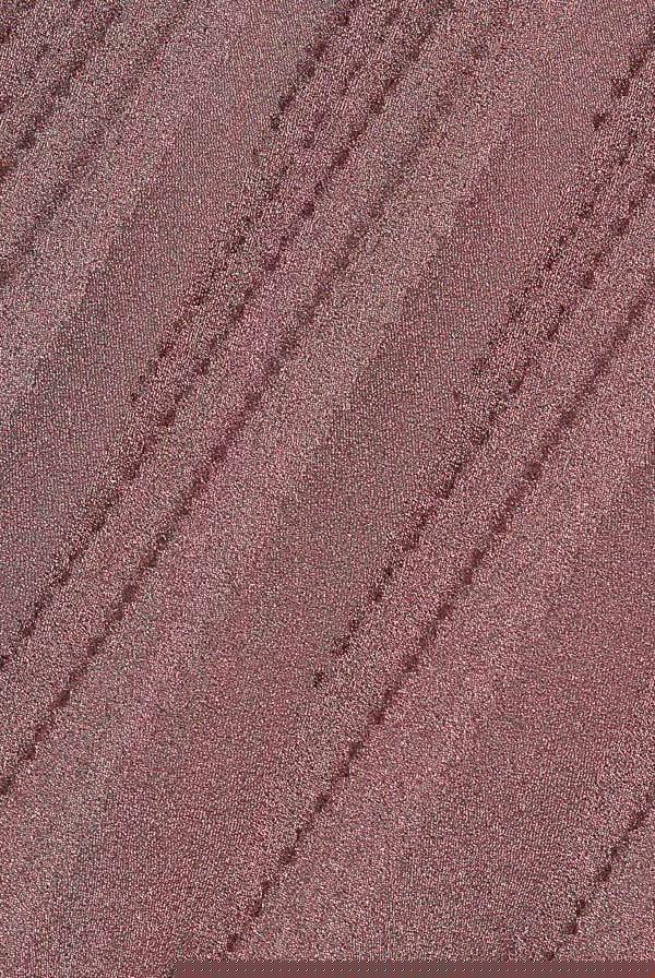 Front Crossover Lurex Split Maxi - Rose DR3314