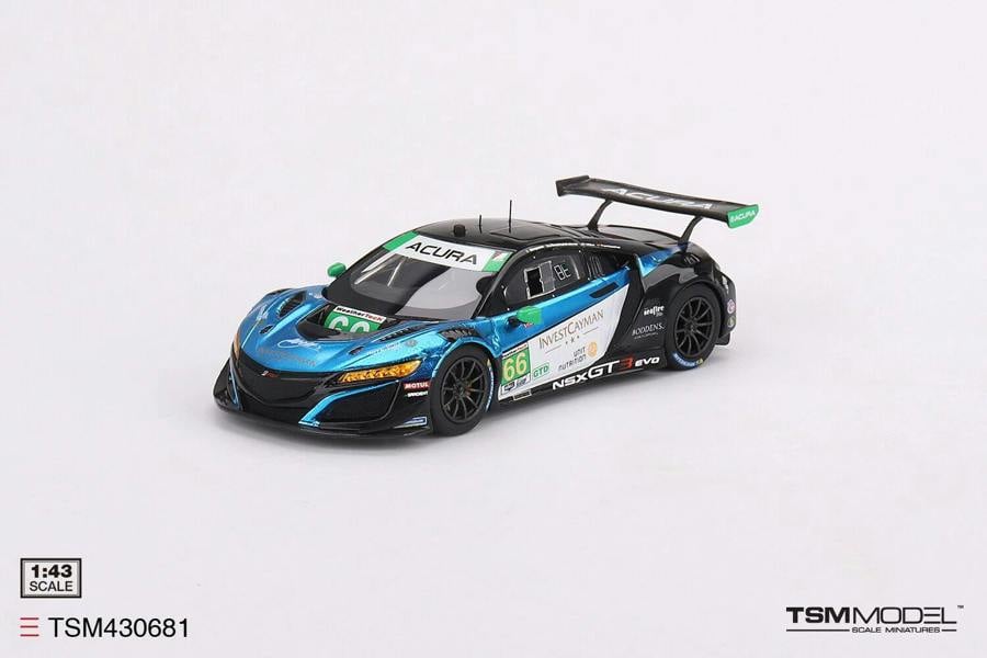 a blue and black race car