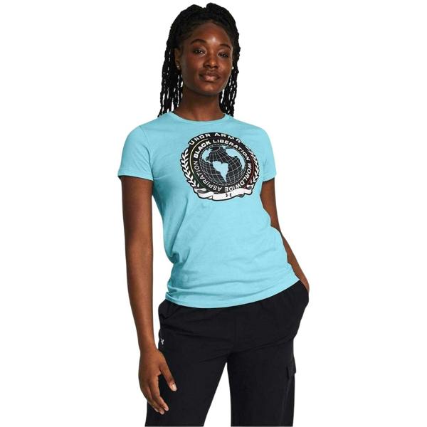 Under Armour Womens/Ladies Black History Month T-Shirt - Blue - 