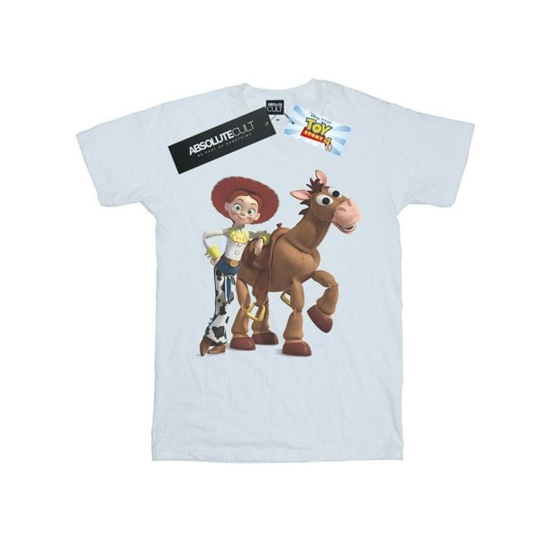 Disney Mens Toy Story 4 Jessie And Bullseye T-Shirt - White