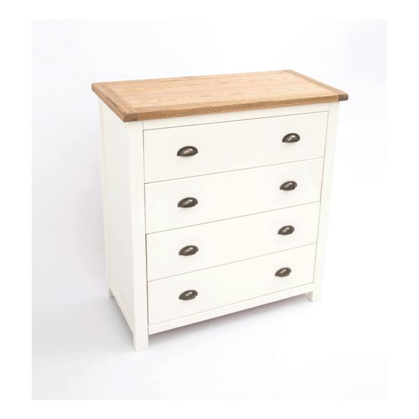 Cabinet Bits Lovere 4 Drawer Chest of Drawers Brass Cup Handle