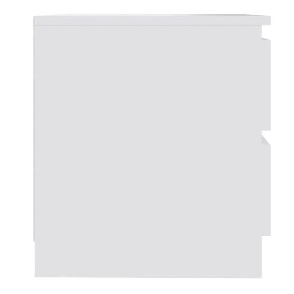 Berkfield Bed Cabinets 2 pcs White 50x39x43.5 cm Engineered Wood