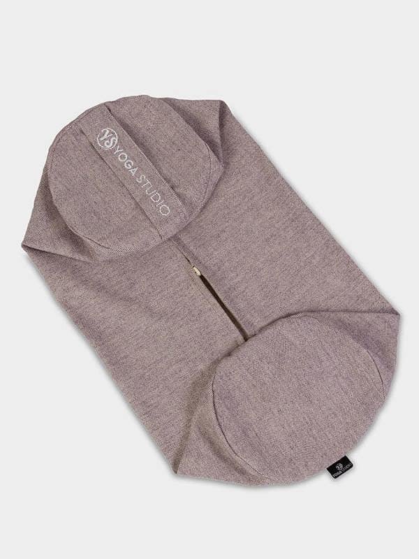 Yoga Studio Replacement Round Two-Toned Bolster Outer Cushion Cover Purple