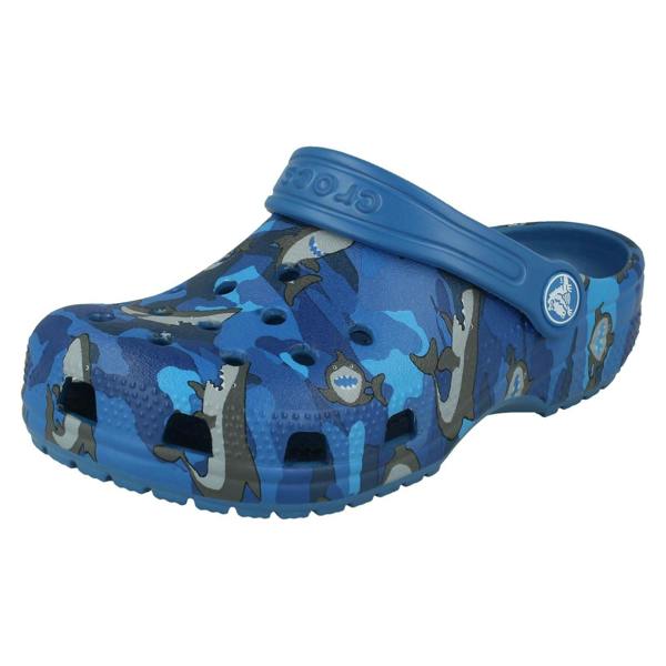 Crocs Boys Crocs Shark Detailed Clogs Classic Shark Clog PS