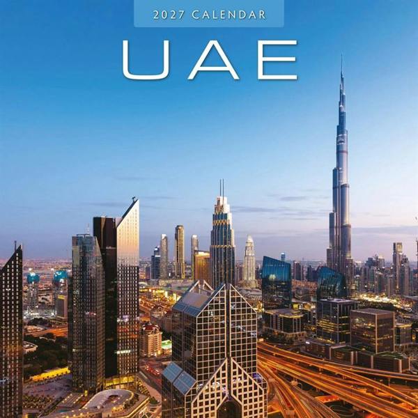 Asia United Arab Emirates Calendar 2027, Wall Calendars, Month To View, Travel, Gift