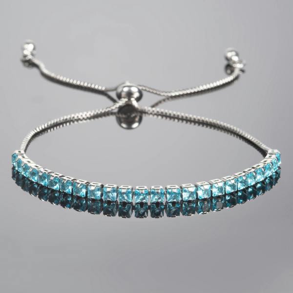 Adjustable Light Blue Bracelet for Women - namana.london