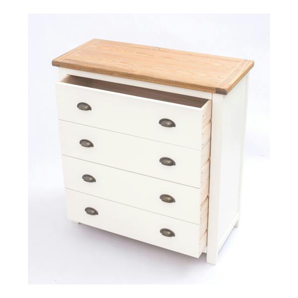 Cabinet Bits Lovere 4 Drawer Chest of Drawers Brass Cup Handle