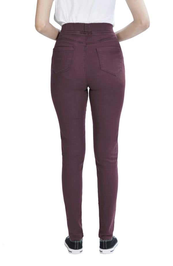 Smart Living Women's Stylish Skinny Fit Denim Jeggings with Pockets - Trendy & Comfy - BERRY