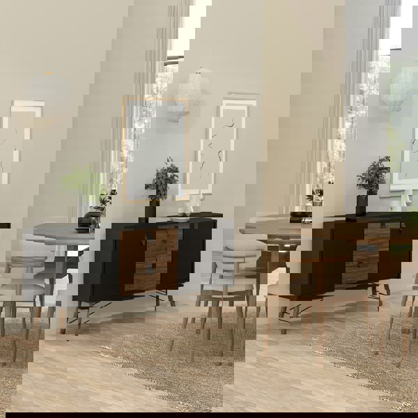 Furniture To Go Ry Sideboard 2 doors + 2 drawers Matt Black Walnut