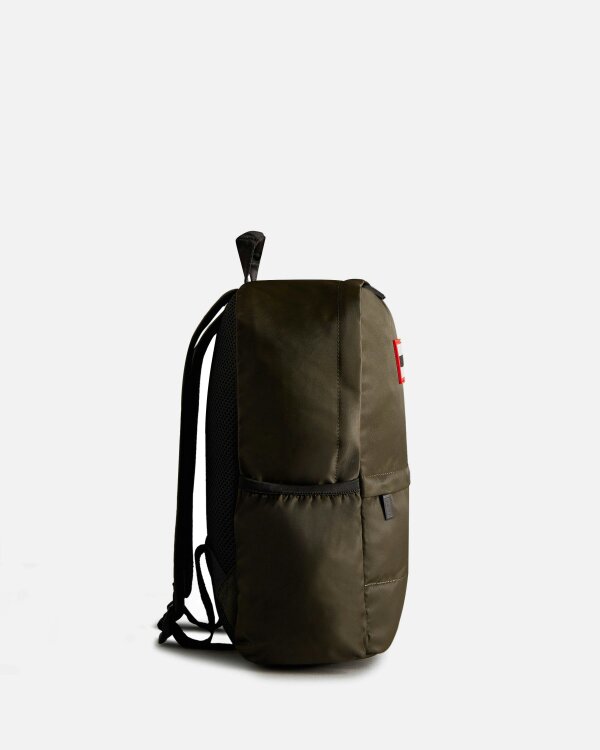 Hunter Nylon Backpack Small - Dark Olive
