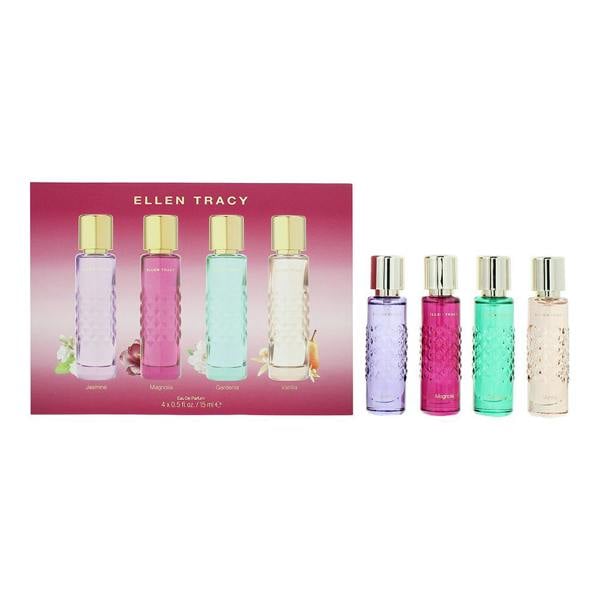 Ellen Tracy Eau de Parfum 15ml x 4 Gift Set Jasmine, Magnolia, Gardenia, Vanilla