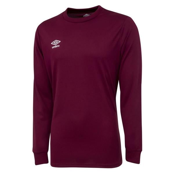 Umbro Childrens/Kids Club Long-Sleeved Jersey - New Claret
