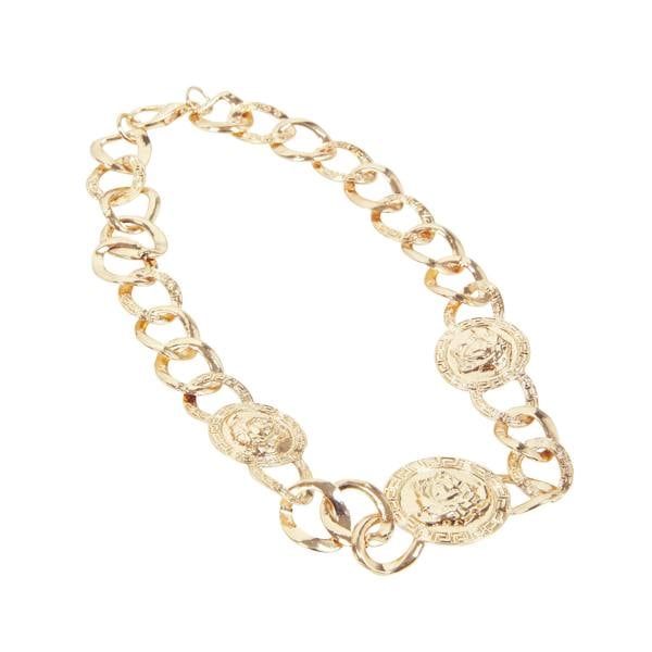Bristol Novelty Unisex Roman Coin Necklace - Gold