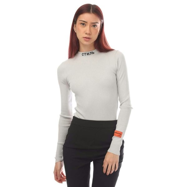 Heron Preston Womens/Ladies Knitted Bodysuit - Light Blue