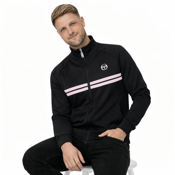 Sergio Tacchini Dallas Track Top Jacket Black/Light Lilac