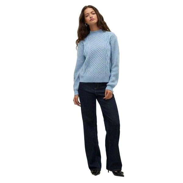 Vero Moda Womens/Ladies Universe Knitted Mock Neck Regular Jumper - Allure - 