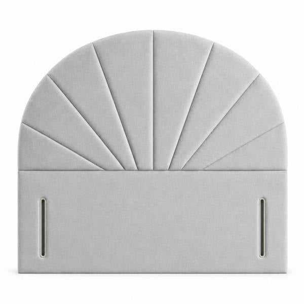 Great British Beds Curve Headboard - Silver Plush