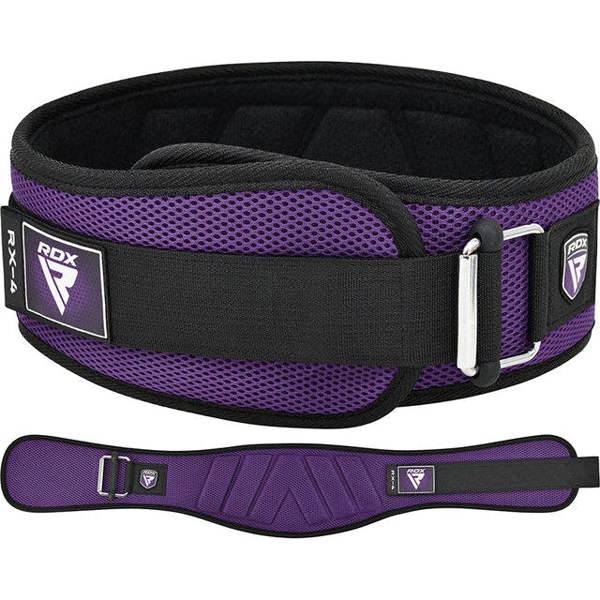 RDX Sports WEIGHT LIFTING BELT EVA CURVE RX4 PURPLE