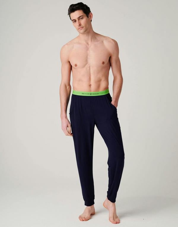 British Boxers Men's Bamboo Pyjama Set - Electric Lime