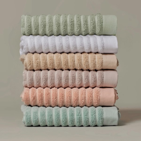 Misona Ribbed Organic Cotton Towels