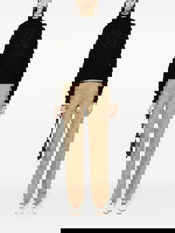 Palm Angels Statement Crewneck Black - Supplied FashionPALM ANGELS