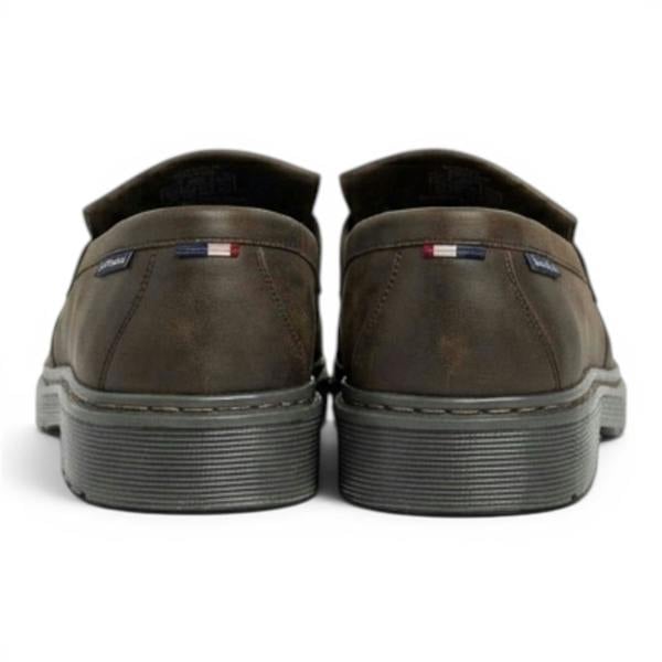Ben Sherman Men's Brown Leather Tassel Loafer Shoes - Dudley