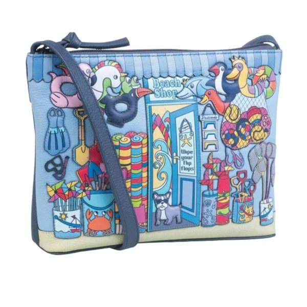 Mala Leather Beaus British Bulldog Beach Crossbody