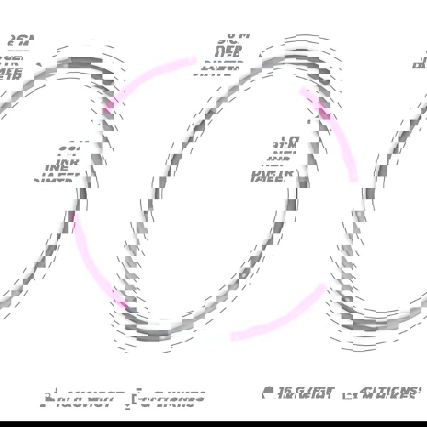 Phoenix Fitness Weighted Foam Fitness Hula Hoop - Pink