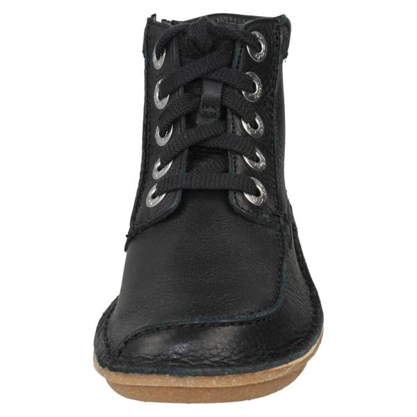 Clarks Ladies Clarks Lace Up Casual Ankle Boots Funny Cedar