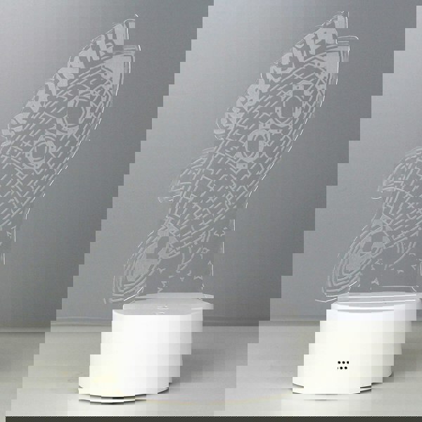 Personalised Memento Company Personalised Space Rocket LED Colour Changing Wireframe Night Light