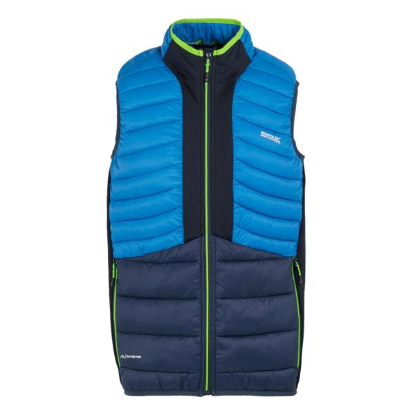 Regatta Mens Leedre Hybrid Gilet - Olympian Blue/Navy