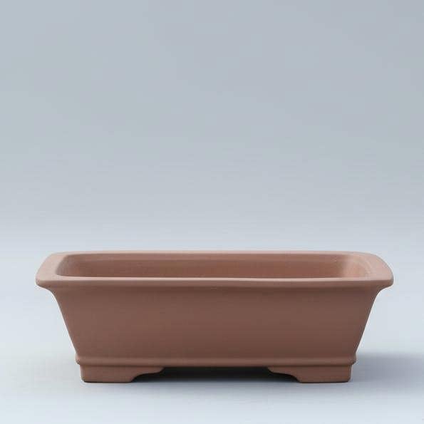 Yorkshire Bonsai 37cm Unglazed Bonsai Pot | Rectangle | 37cm x 30cm x 11cm | Brown