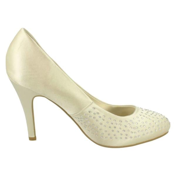 Anne Michelle Ladies Anne Michelle Diamante Court Shoes