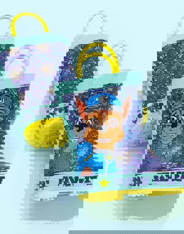 Paw Patrol Boys Blue Chase Graphic Wellington Boots with Handles