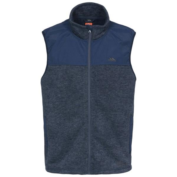 Trespass Mens Leafminer Fleece Gilet - Navy Melange - 