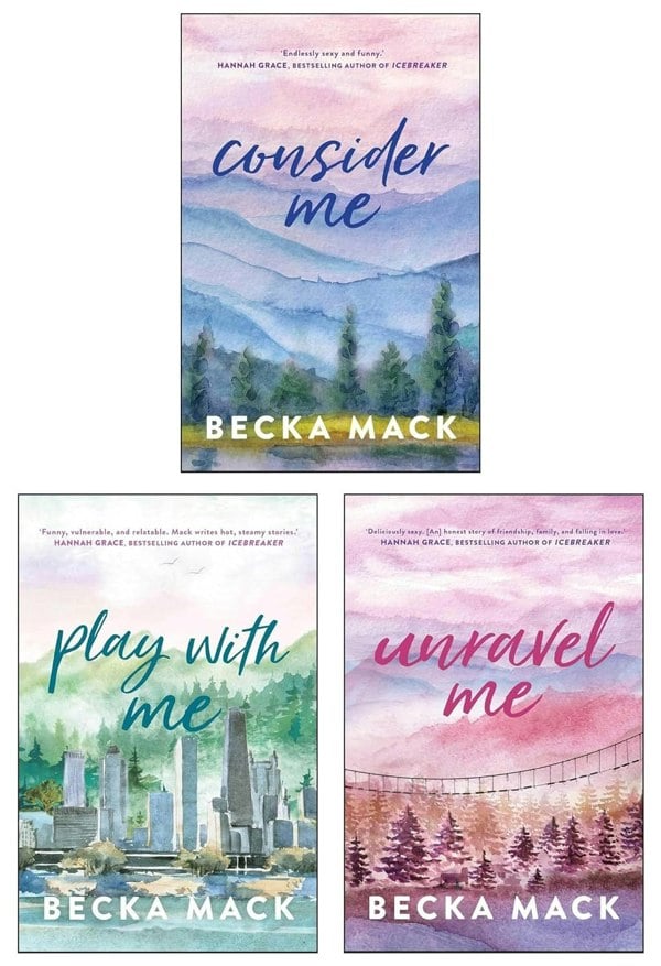 Playing For Keeps Series by Becka Mack 3 Book Set Consider Me, Play with Me & Unravel Me