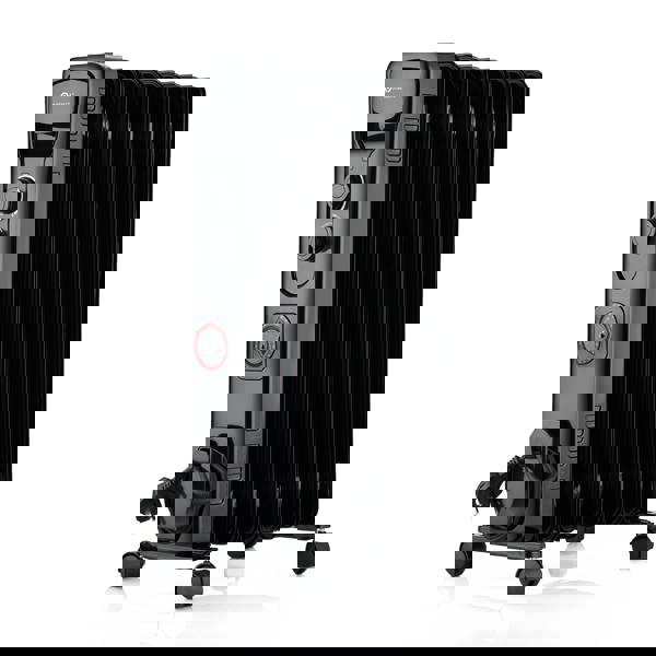 PureMate 2500W 11 Fin Oil Filled Radiator – Black