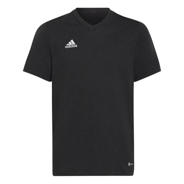 Adidas Childrens/Kids Entrada 22 V Neck T-Shirt - Black - 