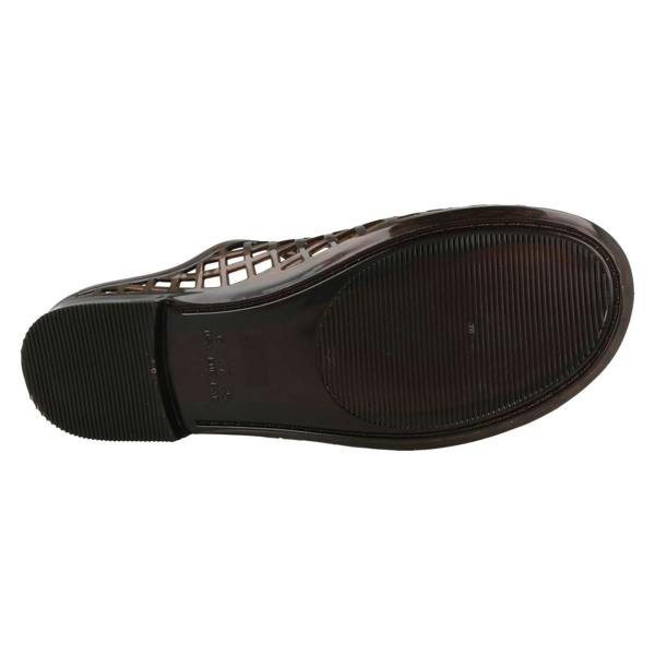 Spot On Ladies Spot On Flat Jelly Mesh Mule Sandals F00503