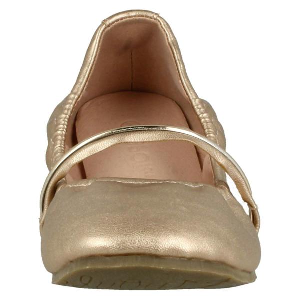 Spot On Ladies Spot On Rouched Topline Flat Ballerinas F80270